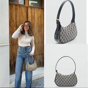 Mango Shoulder bag with printed logo